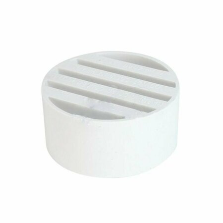 AMERICAN IMAGINATIONS 3 in. White Round Drop In Sewer Drain Gate AI-38157